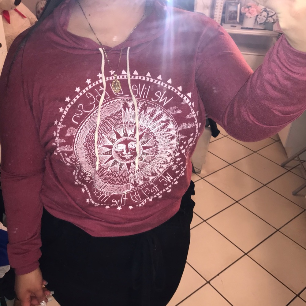 Cropped hoodie